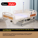Home use multi-functional electric full turn nursing bed for the elderly