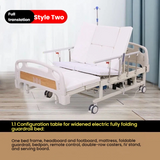 Home use multi-functional electric full turn nursing bed for the elderly