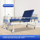Home use manual care double rocking bed for the elderly