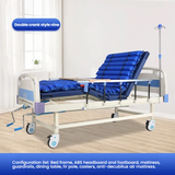 Home use manual care double rocking bed for the elderly